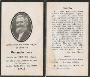 Imigrante austríaco do Tirol radicado em Santa Teresa.